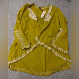 Miguelina Yellow cover up Size:M